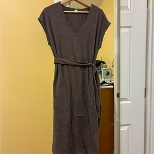 Old Navy Brown Midi Dress